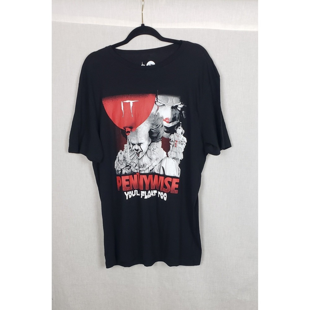 Hybrid Apparel IT Pennywise Black T Shirt Unisex XL Welcome To‎ Derry Horror